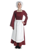 Mittelalter Kleid Amurfina in Rot Frontansicht 2