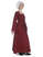 Mittelalter Kleid Amurfina in Rot Seitenansicht