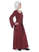 Mittelalter Kleid Amurfina in Rot Seitenansicht 2