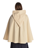 Mittelalter Umhang Virginal in Beige Rückansicht 2