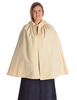 Mittelalter Umhang Virginal in Beige Frontansicht 2