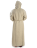 Mittelalter Mönchskutte Arofel in Beige Rückansicht