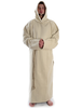 Mittelalter Mönchskutte Arofel in Beige Frontansicht
