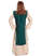 Mittelalter Kinderkleid Alyze (Set) in Beige-Grün Rückansicht