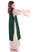 Mittelalter Kinderkleid Alyze (Set) in Beige-Grün Seitenansicht