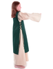 Mittelalter Kinderkleid Alyze (Set) in Beige-Grün Seitenansicht