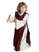 Mittelalter Kinderkleid Alyze (Set) in Beige-Rot Frontansicht 2