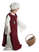 Mittelalter Kinderkleid Alyze (Set) in Beige-Rot Seitenansicht