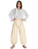 Mittelalter Hose Blanscheflur in Beige Frontansicht