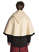 Mittelalter Pelerine Ortnit in Beige Rückansicht