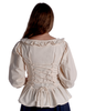 Mittelalter Bluse Hilde in Beige Rückansicht 2