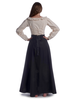Mittelalter Bluse Hilde in Beige Rückansicht 3