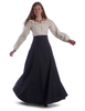 Mittelalter Bluse Hilde in Beige Frontansicht 4