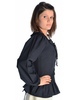 Mittelalter Bluse Hilde in Schwarz Seitenansicht
