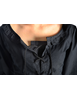Mittelalter Bluse Kudrun in Schwarz Detailansicht