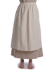 Mittelalter Schürze Repanse in Beige Detailansicht