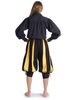 Mittelalter Bluse Hildburg in Schwarz Rückansicht