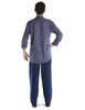 Mittelalter Hose Gurmun in Blau Rückansicht 2
