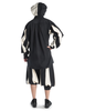 Landsknecht Hose Morold in Schwarz-Beige Rückansicht