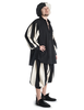 Landsknecht Hose Morold in Schwarz-Beige Seitenansicht