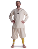 Mittelalter Wadenwickel Balder Set mit Fibeln in Gelb Frontansicht 4
