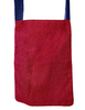 Mittelalter Tasche Iring aus Baumwolle in Blau-Rot Detailansicht 2