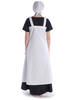 Wikinger Trägerkleid Alruna in Weiß Rückansicht