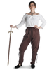 Mittelalter Bluse Swanwhit in Weiß Frontansicht 3