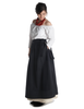 Mittelalter Bluse Swanwhit in Weiß Seitenansicht 2