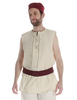 Mittelalter Hemd Heorot in Beige Frontansicht 2