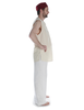 Mittelalter Hemd Heorot in Beige Seitenansicht 2