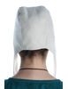 Mittelalter Haube Amurelle in Beige Rückansicht