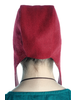 Mittelalter Haube Amurelle in Rot Rückansicht