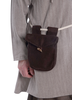 Mittelalter Tasche Egil in Braun Frontansicht 5