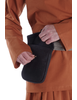 Mittelalter Tasche Widia in Schwarz Frontansicht 4