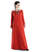 Mittelalter Kleid Hildegunde in Rot Frontansicht