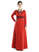 Mittelalter Kleid Hildegunde in Rot Frontansicht 2