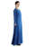 Mittelalter Kleid Hildegunde in Königsblau Seitenansicht