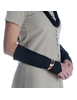 Mittelalter Armstulpen Flaneas in Schwarz Seitenansicht