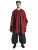Mittelalter Umhang Amire in Rot Frontansicht