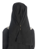 Mittelalter Velan Hildegard in Beige-Schwarz Rückansicht