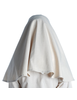 Mittelalter Velan Hildegard in Beige Rückansicht