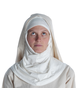 Mittelalter Velan Hildegard in Beige Frontansicht 2