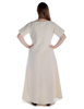 Mittelalter Kleid Hrist in Beige Rückansicht