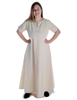 Mittelalter Kleid Hrist in Beige Frontansicht