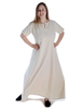 Mittelalter Kleid Hrist in Beige Frontansicht 3