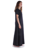Mittelalter Kleid Hrist in Schwarz Seitenansicht