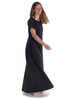 Mittelalter Kleid Hrist in Schwarz Seitenansicht 2