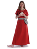 Mittelalter Kleid Hrist in Feuerrot Frontansicht 4