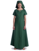Mittelalter Kleid Hrist in Grün Frontansicht